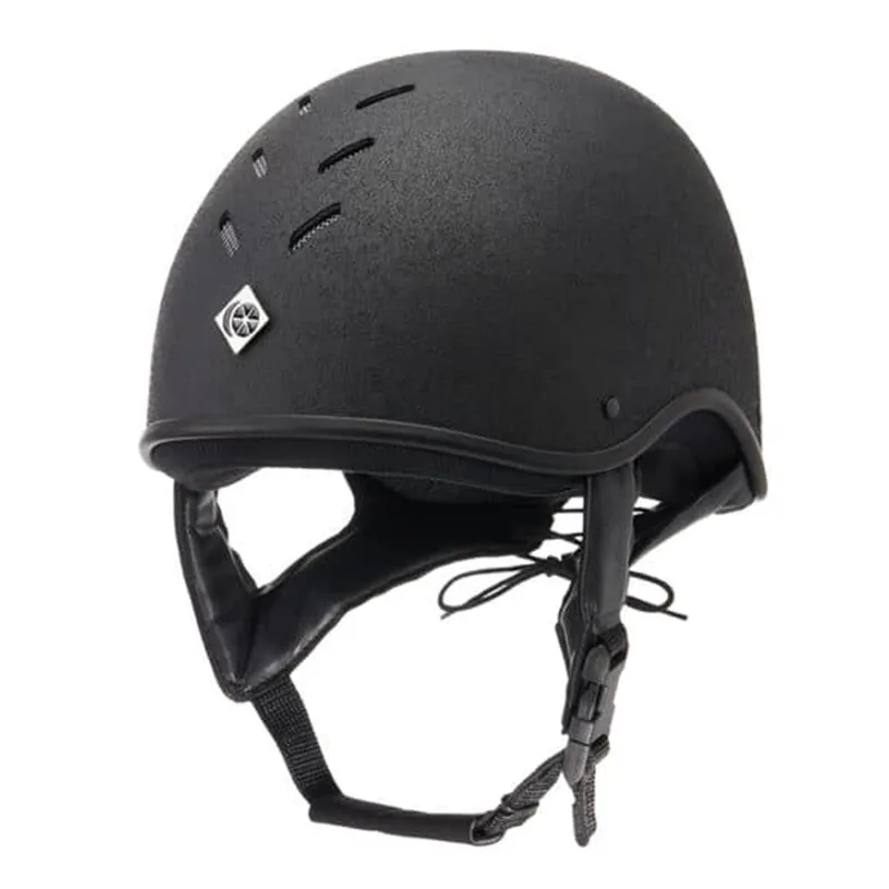 Charles Owen JS1 Pro Jockey Skull - Round Fit - Black
